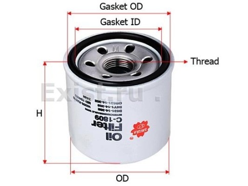 ФИЛЬТР МАСЛ. SAKURA C1809 фото 1