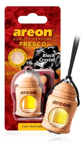 Ароматизатор  AREON дер.+стекл "FRESCO" Черный лед фото 1
