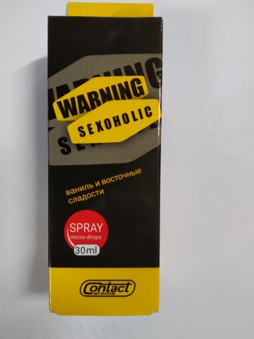 Ароматизатор CONTRA (Contex) спрей Warning Sexoholic 30 мл фото 1