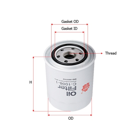 ФИЛЬТР МАСЛ. SAKURA C10081 фото 1