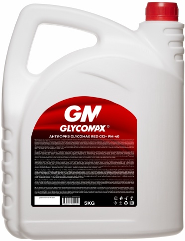 Антифриз GLYCOMAX Red G12+ (красный)  5 кг фото 2