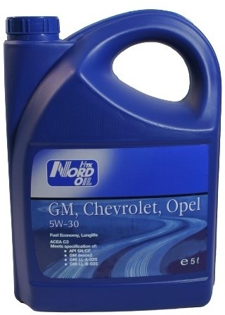 5W30 NORD OIL Specific Line CHEVROLET, OPEL, GM масло моторное, 5 л фото 1
