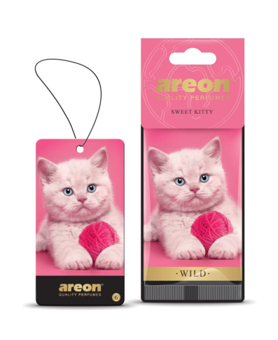 Ароматизатор  AREON сух.  "WILD"  Sweet Kitty  (Милая Китти) фото 1