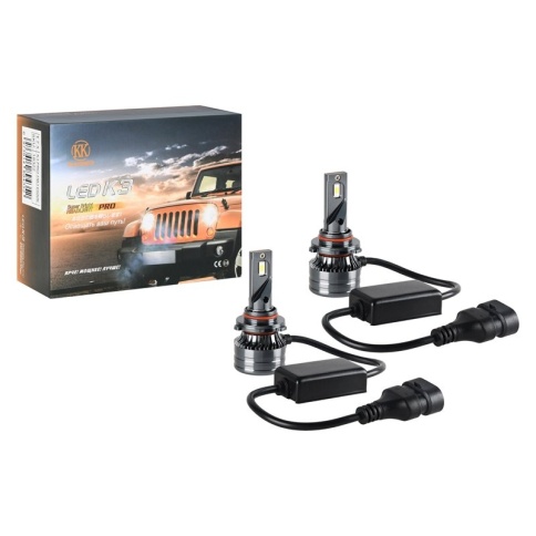 Лампа светодиод. HB3 K3 KurumaKit (P20d 9005) ( компл. 2шт.)  9-32V  60W 3000lm 6500k  18322 фото 1