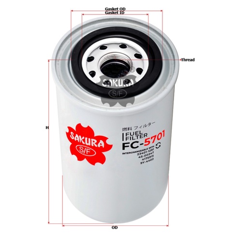 ФИЛЬТР ТОПЛ. SAKURA FC5701 фото 1