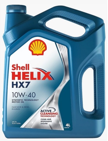 10W40 Shell Helix  НХ7   4Л масло моторное  ЕС фото 1