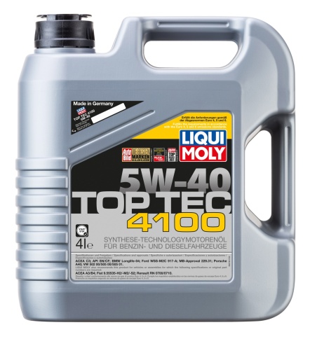 5W40 LIQUI MOLY  Top Tek СИНТ. 4100  4Л масло моторное ЕС фото 1