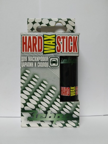 Восковой карандаш HardWAX Stick c  аплик. в пенале белый фото 1