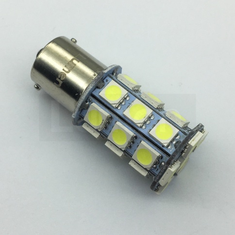 Лампа светодиод. T15 12V Lumen Alfa S25-5050-27SMD одноконт. (компл. 2шт) MLD-12VS25-4837 фото 1