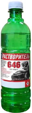 РАСТВОРИТЕЛЬ 646  ПОЛИХИМ 0,5 л.    (315гр) ATN-S46001 фото 1