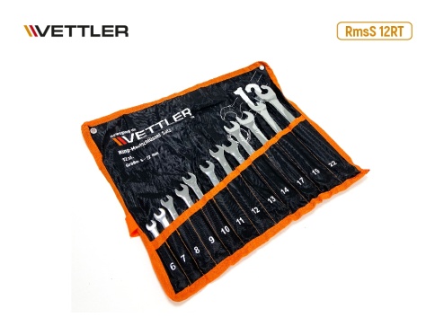 Набор ключей комбинированных (12пр) 6-22мм сумка VETTLER 18197 фото 1
