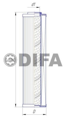 ФИЛЬТР МАСЛ. ДИФА 5407 (10 MKM) Гидросистемы К-700, К-744, К-744Р2 CCH302CD1, P169450, HF30730   фото 3