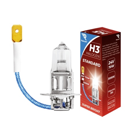 Лампа галоген. H3 24V 55W Rekzit Standard 90039 фото 1