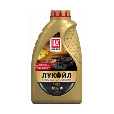 5W40 ЛУКОЙЛ ЛЮКС SN/CF СИНТ масло моторное  1Л Т фото 1