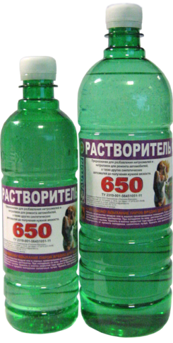 РАСТВОРИТЕЛЬ 650  ПОЛИХИМ 0,5 ориг. фото 1