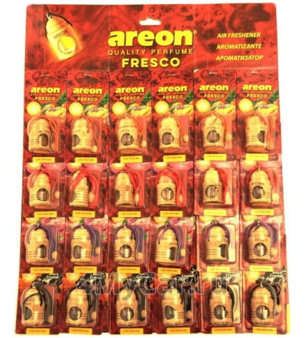 Ароматизатор  AREON дер.+стекл "FRESCO" лист 24шт. фото 1