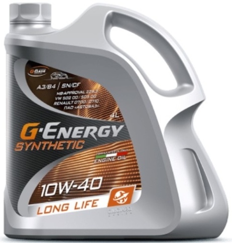 10W40 G-Energy Synthetic Long Life 10W-40   4 л Масло моторное 253142395 фото 1