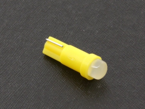 Лампа светодиод.  T5 12V Lumen Drop T5-COB-1W (Yellow) (семечки) (в упак. 10шт) MLD-12VT5-1085 фото 1