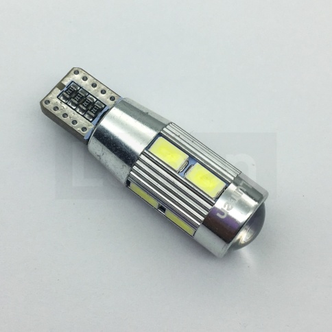 Лампа светодиод. T10 12V Lumen Alfa T10-5630-10SMD Canbus (в уп. 5шт) MLD-12VT10-1113 фото 1