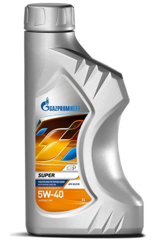 5w40 Gazpromneft Super   API SG/CD (1л / 0,86кг)  масло моторное   253142136 фото 1