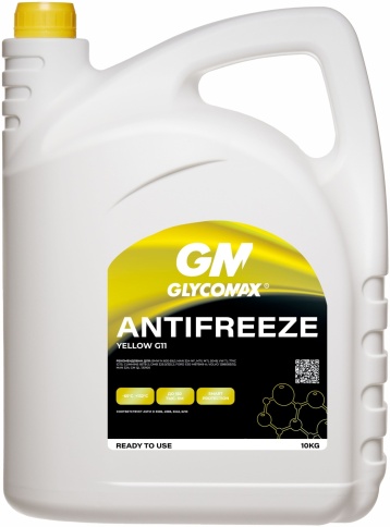 Антифриз GLYCOMAX Yellow G11 (желтый) 10 кг фото 1