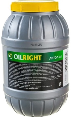 СМАЗКА ЛИТОЛ-24   ОIL RIGHT     2 кг фото 2