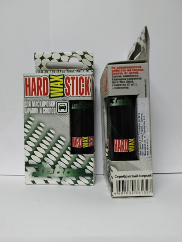 Восковой карандаш HardWAX Stick c аплик. в пенале черный фото 1