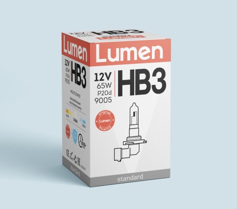 Лампа галоген. HB3 12V 65W P20d 9005 Lumen Standard MGLST12VHB3 фото 1
