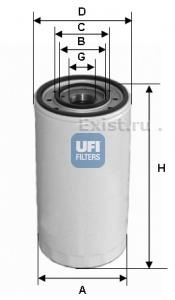 ФИЛЬТР МАСЛ. UFI 23.303.00 фото 1