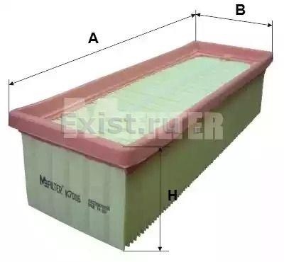 ФИЛЬТР ВОЗД. Mfilter K 7016 Dacia? Renault фото 1