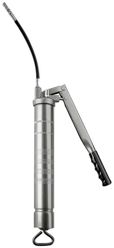 Шприц SAMOA (Испания) c резиновым шлангом для консистентной смазки объемом 500 см3 ДВУХРУКИЙ фото 1