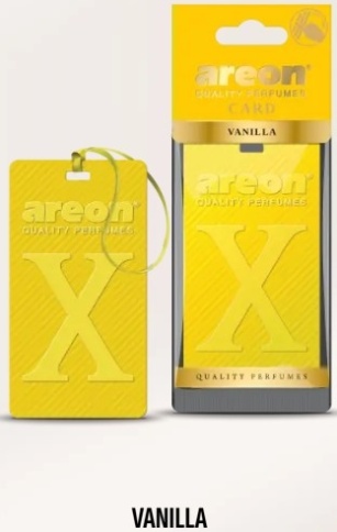 Ароматизатор  AREON "CARD" Vanilla (Ваниль) NEW фото 1