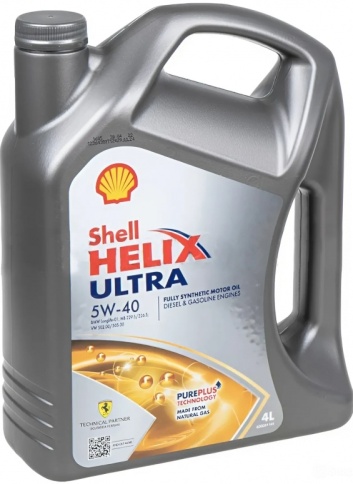 5W40 Shell Helix Ultra  СИНТ 4Л масло моторное ЕС фото 2